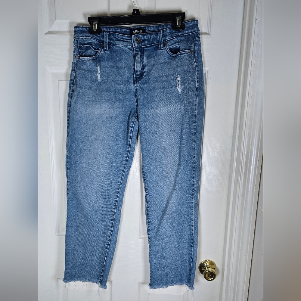Buffalo David Bitton Jayme Straight Raw‎ Hem Women's Jeans 10/30